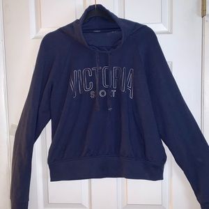 Victoria’s Secret Navy Crop Sweatshirt Size Large